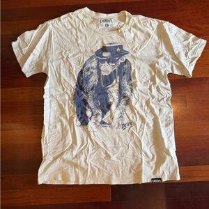 Light Blue Graphic Monkey T-Shirt for Men
